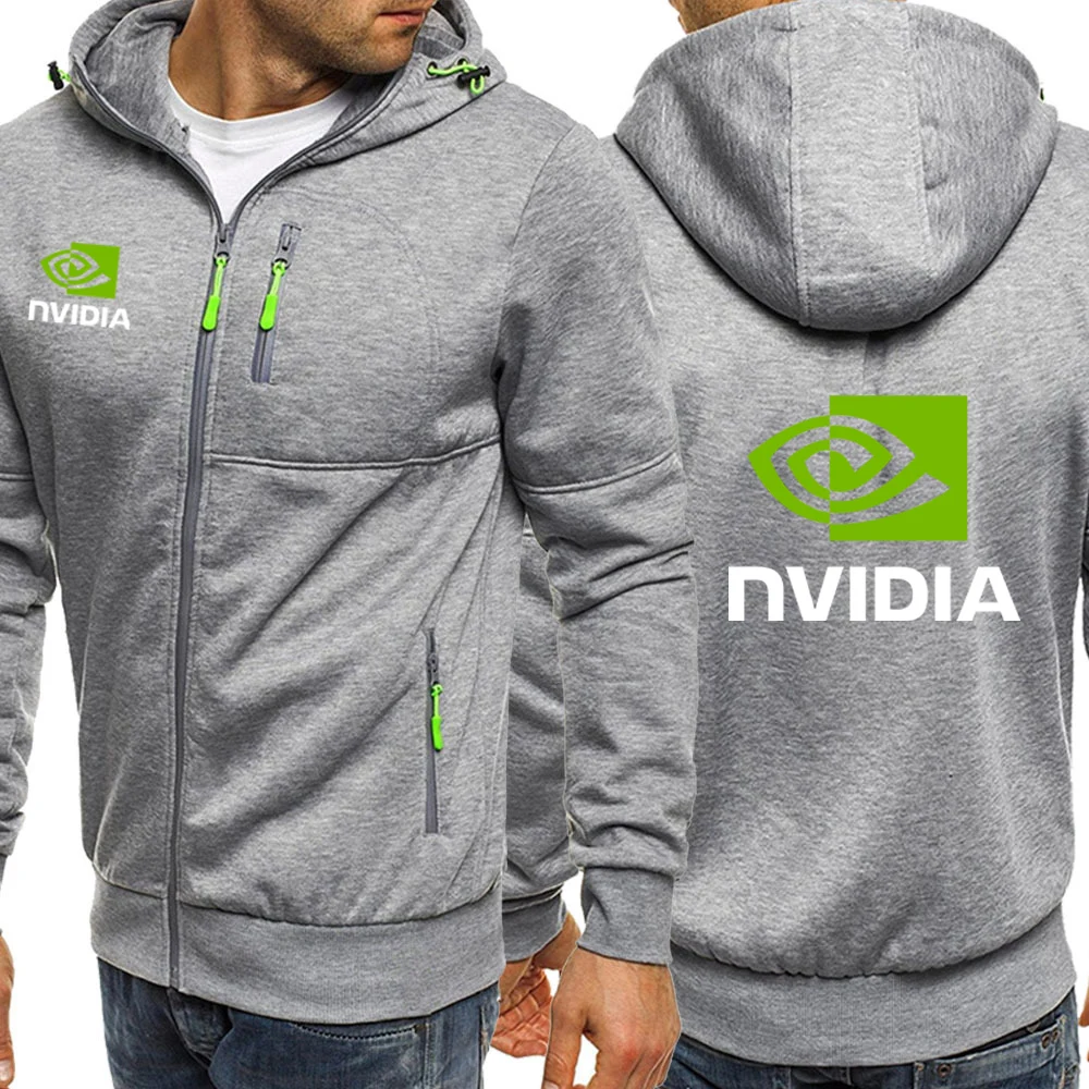 Cotton Drawstring Hoodie Zipper Cardigan Sweatshirt for Men