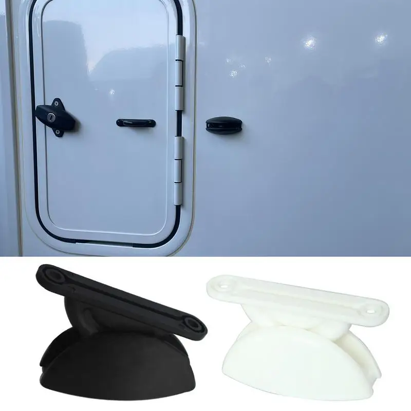 RV Door Stopper Nylon Retaining Catch Holder Door Retainer Kit T Shape Door Stop Retaining Catch Latch For Rv Caravan Camper door retainer catch caravan door catch holder cargo rv stopper clip rv door stoper clip nylon door catch installed for drawer