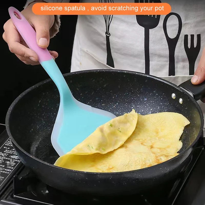 Spatula Silicone Shovel Cooking Utensils Kitchen Gadgets Egg Pancake Meat Turners Wide Pizza Kitchen Accessories