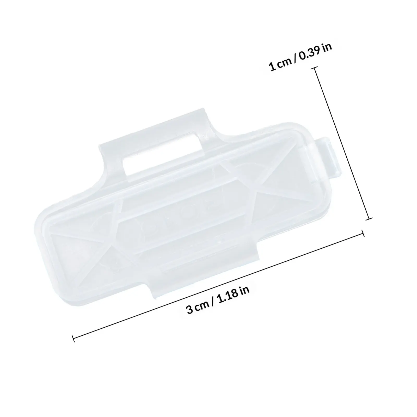 케이블용 100Pcs 라벨 홀더 케이스 사무실 가정용 투명 부식 방지 와이어 식별 상자