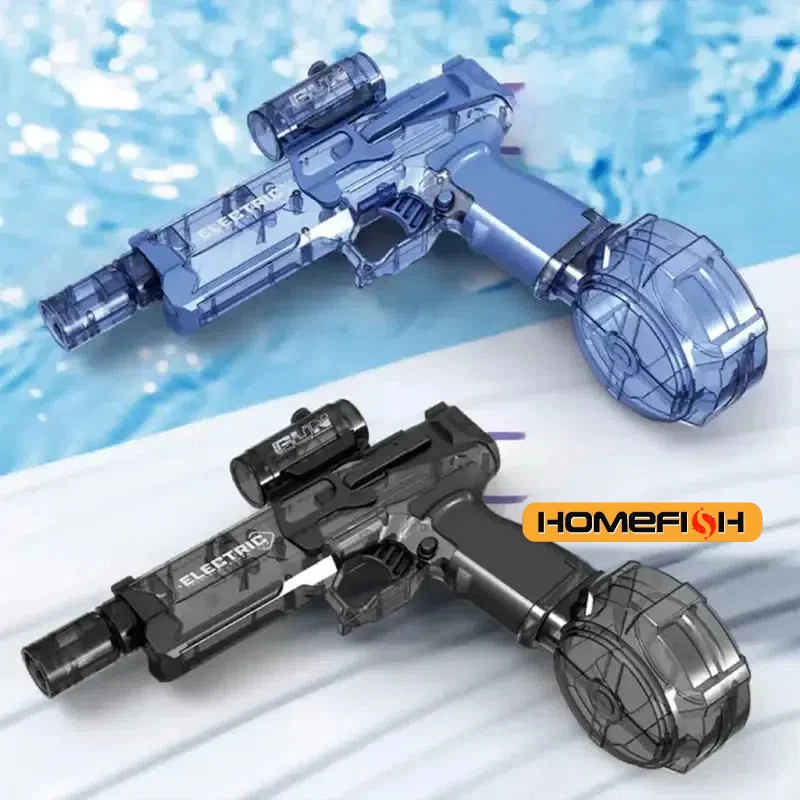 Water Guns Electric Pulse Self-integrated Automatic Water-Absorbing Large-Volume Lighting Kids Toys