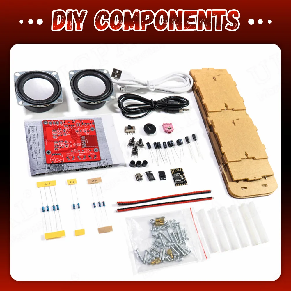 Kit Elettronico Fai Da Te Altoparlante Bluetooth Spettro Musicale Saldatura Pratica Display Flash Led Progetto Di Saldatura Pratica Diyb~p118626823