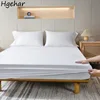 White Bed Sheets Household Hotel Elastic Non-slip Dust-proof Protective Bedding Luxury Fashion Modern Breathable Soft King Queen 1