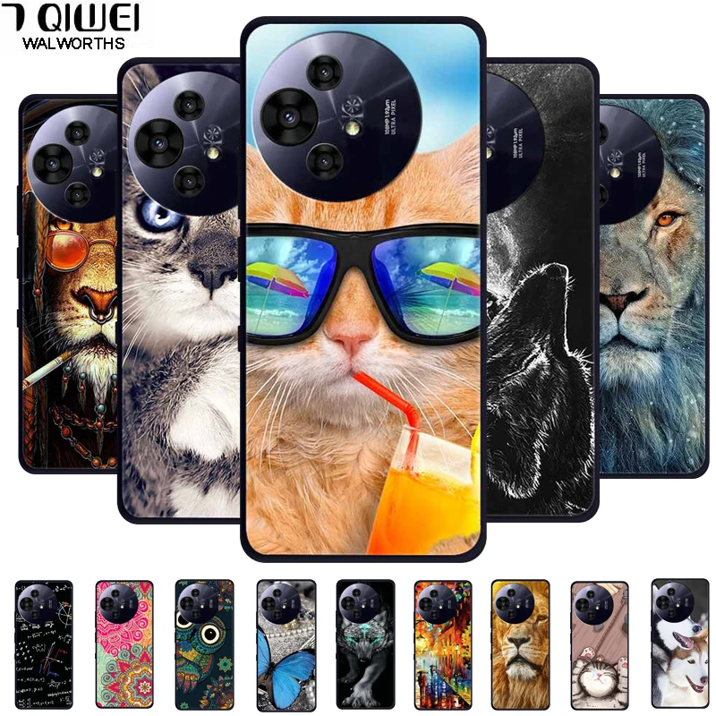 Premium Black Silicone Protective Case for TCL 50 Pro NxtPaper 5G