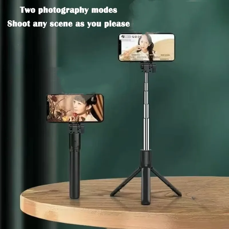 Bluetooth Selfie Stick Tripod - Wireless 3-in-1 Extendable Phone Holder with Remote Shutter, Compatible with iPhone/Android