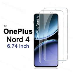 Premium Tempered Glass HD Crystal Clear Screen Protector - 9H Anti - Scratch, Case - Friendly - 4 pcs (For OnePlus Nord 4)