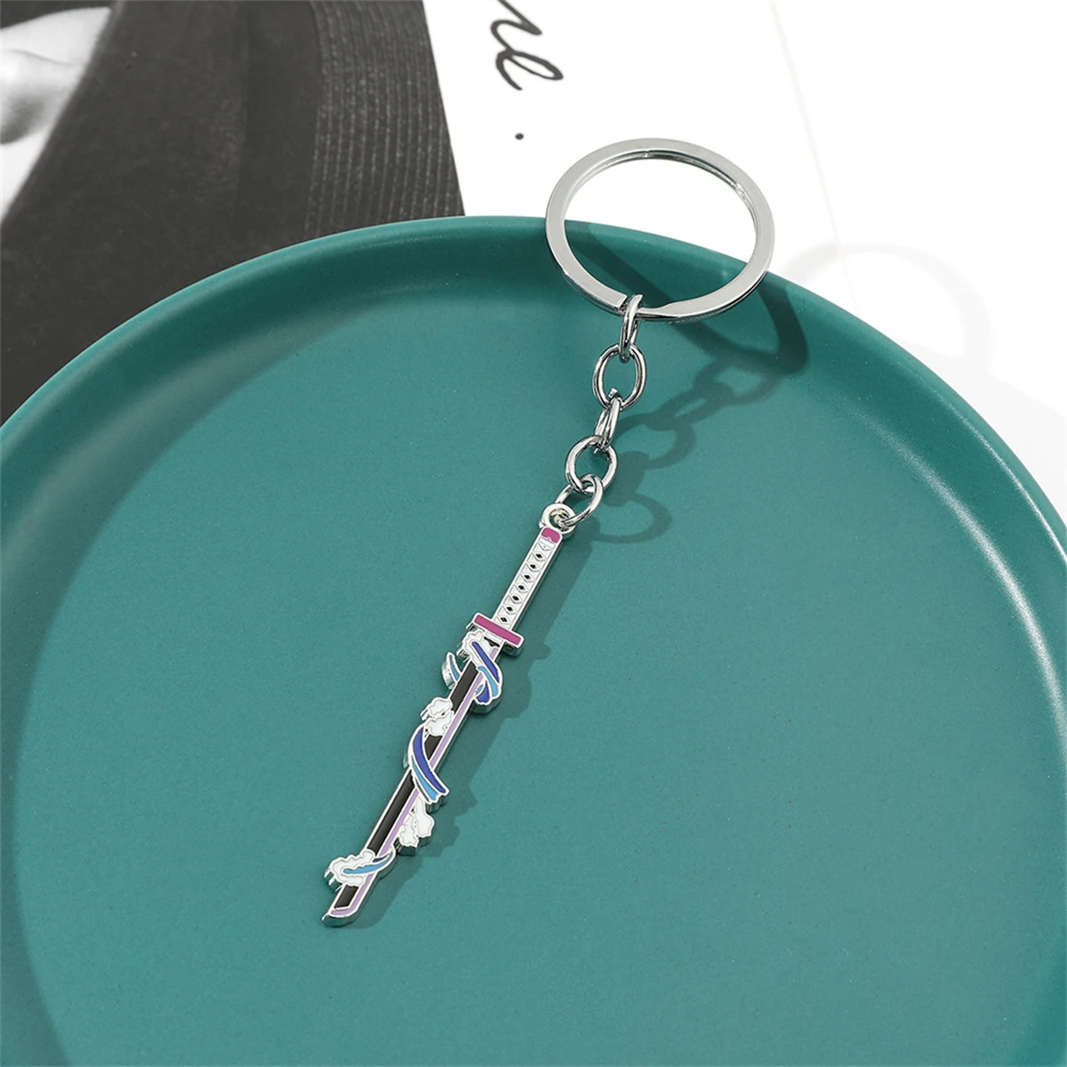 LPXBHSW Demons Killing Porte-clés 8pcs, KanrojiMitsuri Figure Acrylique Pendentif Porte-clés, Anime Kimetus Character Clé De Sac Accessoires Pour Les Fans