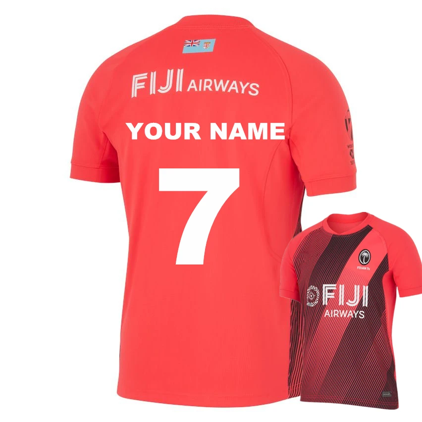 thumbnail image 1 of Camiseta de rugby Fijian Drua 2024 Camiseta de rugby Fiji local y visitante Camiseta de entrenamiento Nombre y número personalizados, 1 of 5