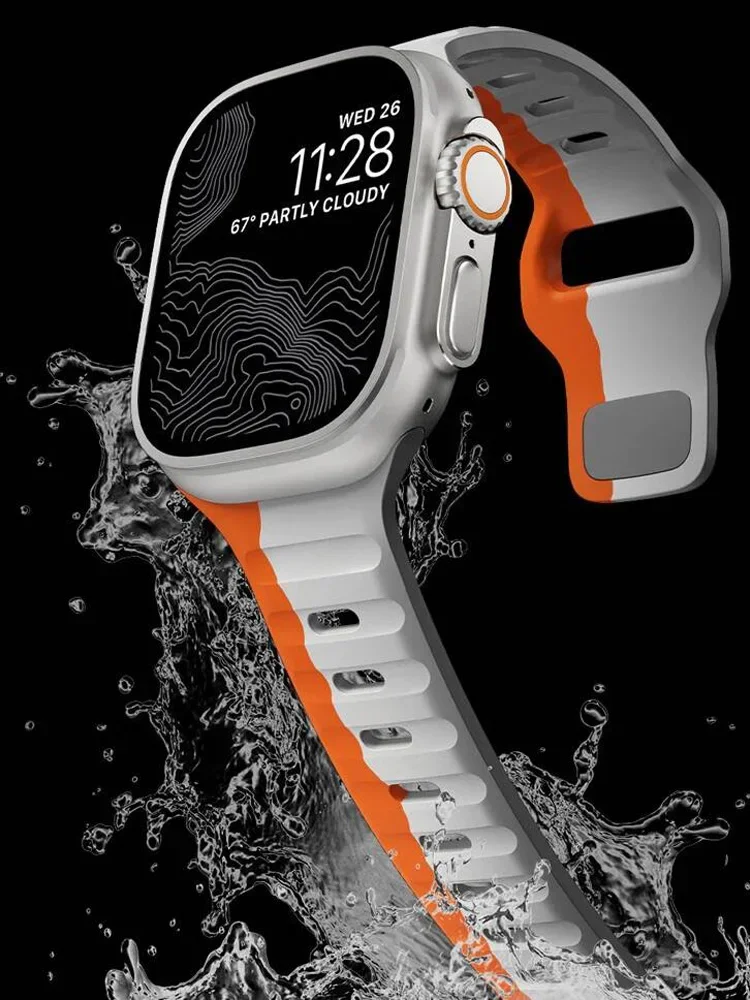 Bracelet Sport pour Apple Watch 42mm/44mm/45mm/49mm Series Ultra 9