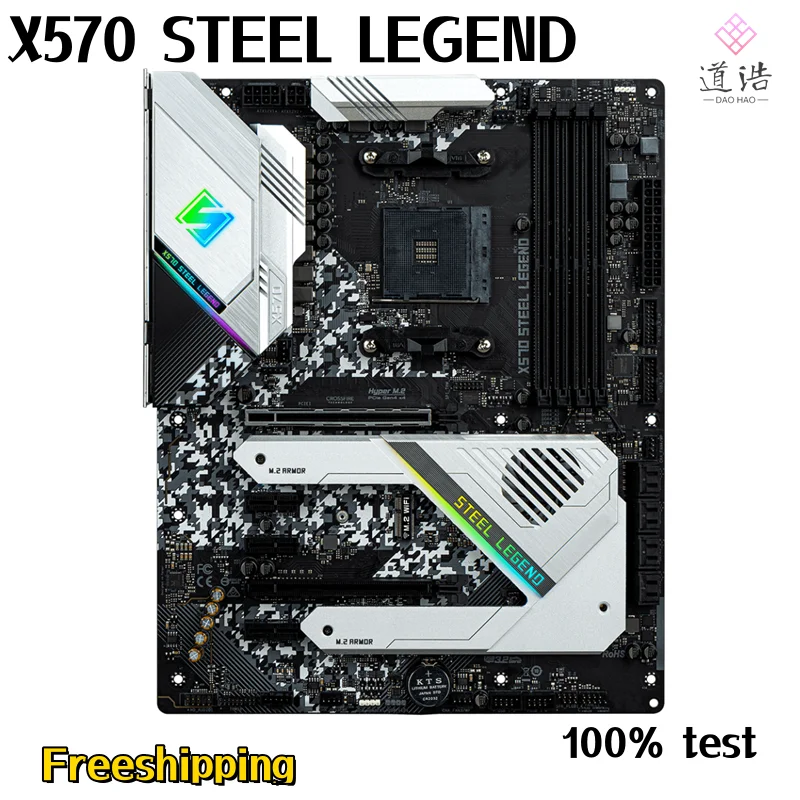 For ASROCK X570 STEEL LEGEND Motherboard 128GB HDMI