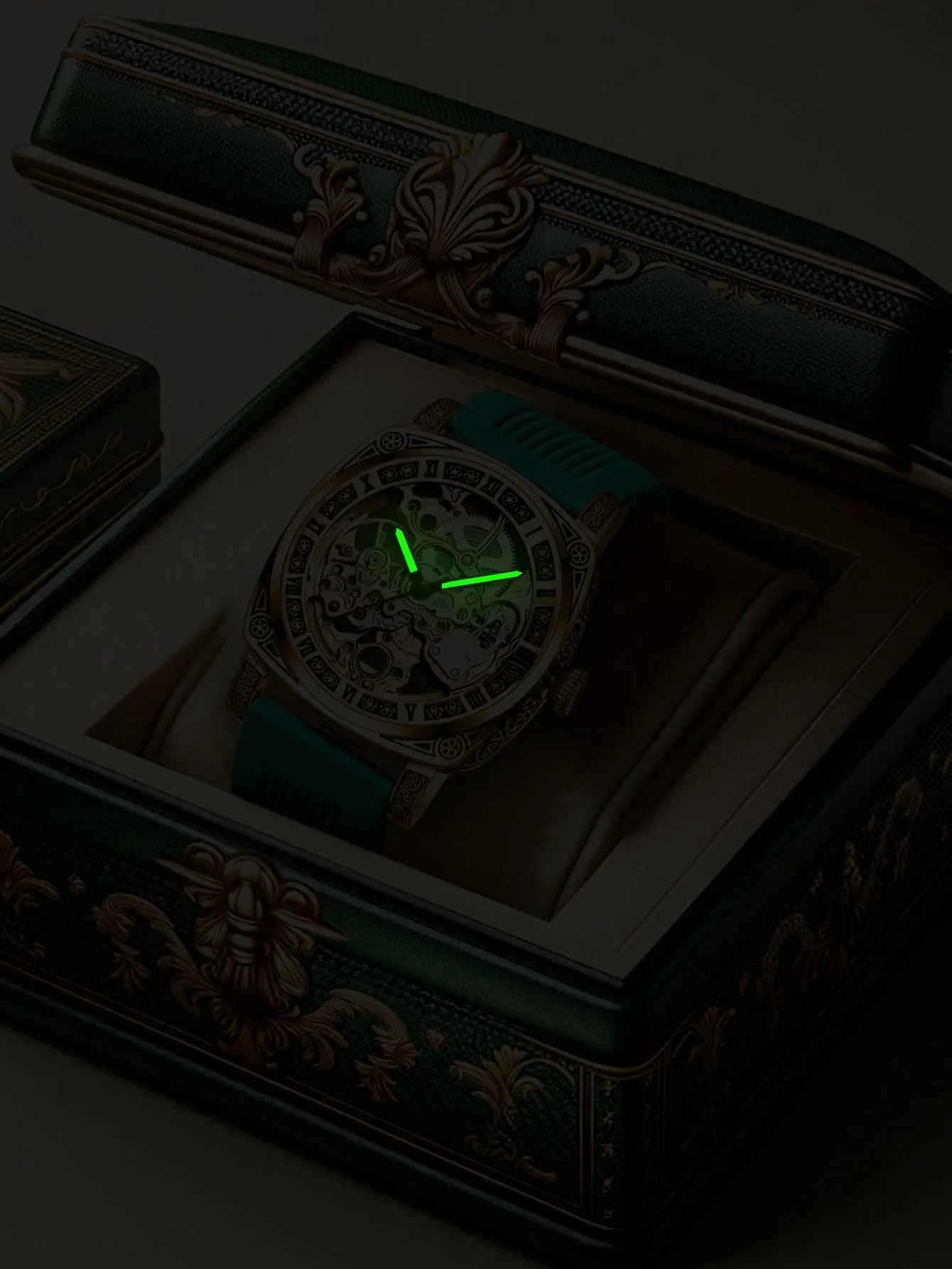 New Men Mechanical Watch Hollow out Fashion Retro luminous Business Leisure Fully Automatic Mechanical Man wrist watch
