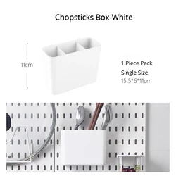 Pegboard Wall Panels - Versatile Organizer and Display Kit (Chopstick Holder)