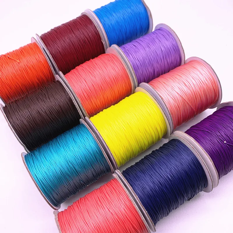 0.5mm 10meters Waxed Cord Waxed Thread Cord String Strap Necklace Rope Beads for Jewelry Making DIY Bracelet Accessories