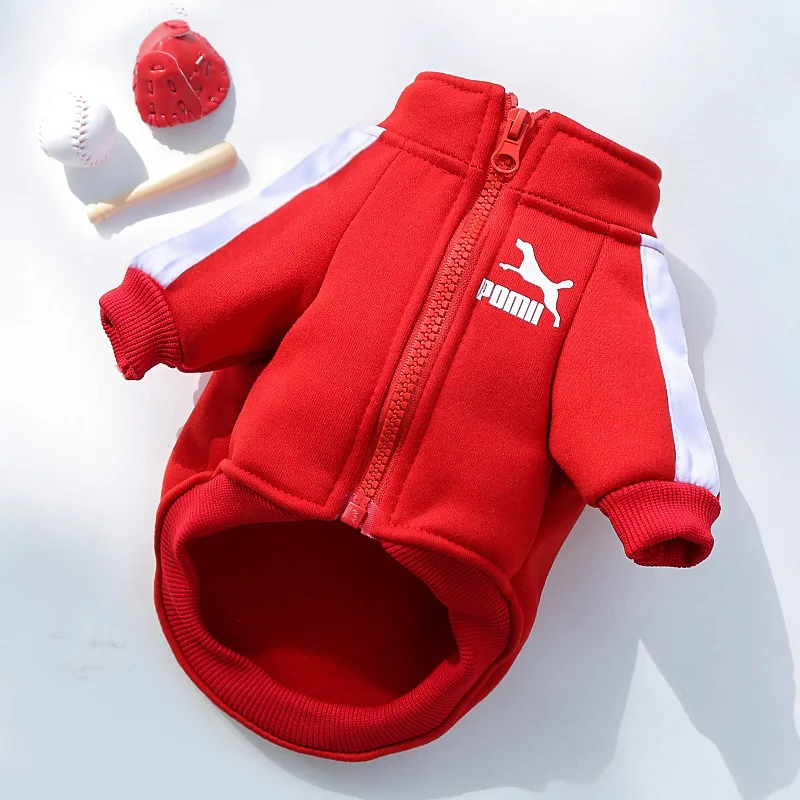 Baseball Dog Jacket Winter Small Medium Dogs Puppy French Bulldog Chihuahua Pug Costume Vest Coat