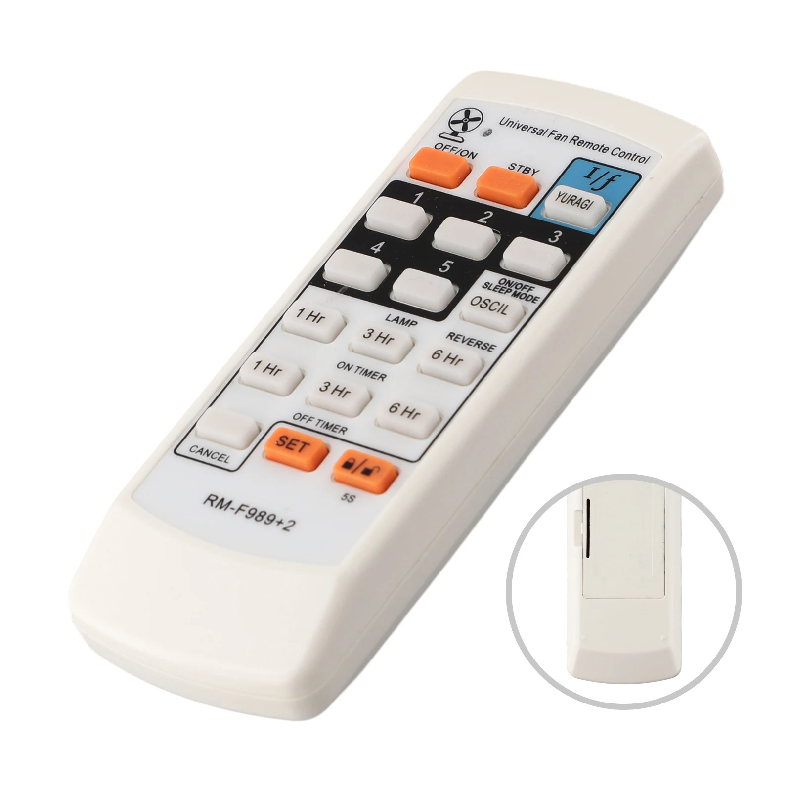 For Damaged Remote Controls Remote Control FAN-989V Electric Fan Home Use Office Use Basic Control Functions
