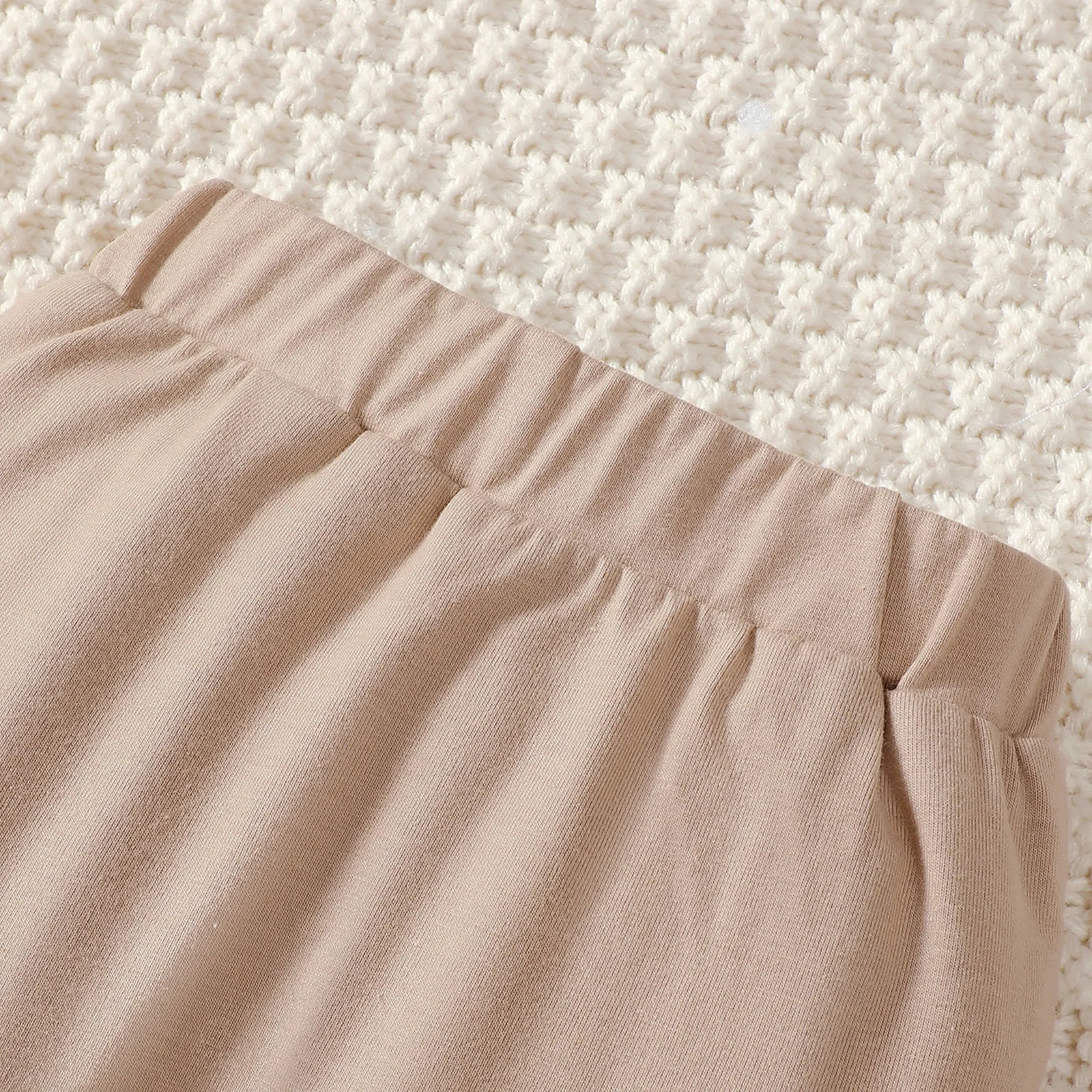 0–9 Months Baby Boy 4pcs Set – Little Bear Long Sleeve Bodysuit, Pants, Hat & Socks 6