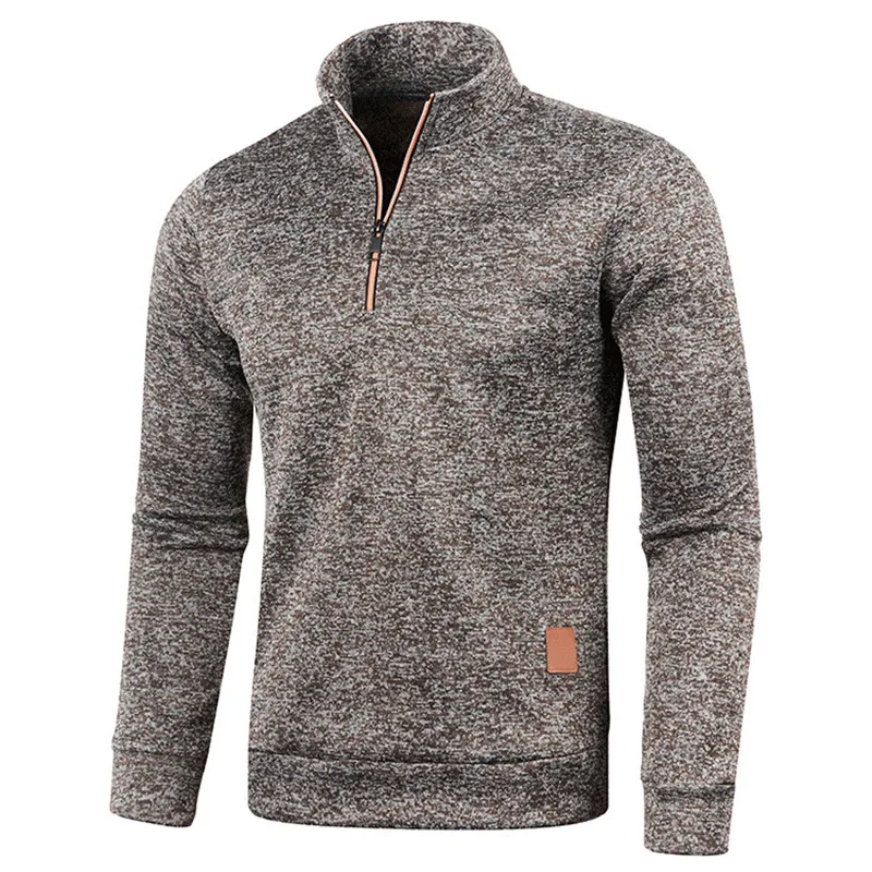 Winter Men's Fleece Thicker Sweater Coat Half Zipper Turtleneck Warm Pullover Quality Male Slim Knitted Wool Sweaters 4XL 5