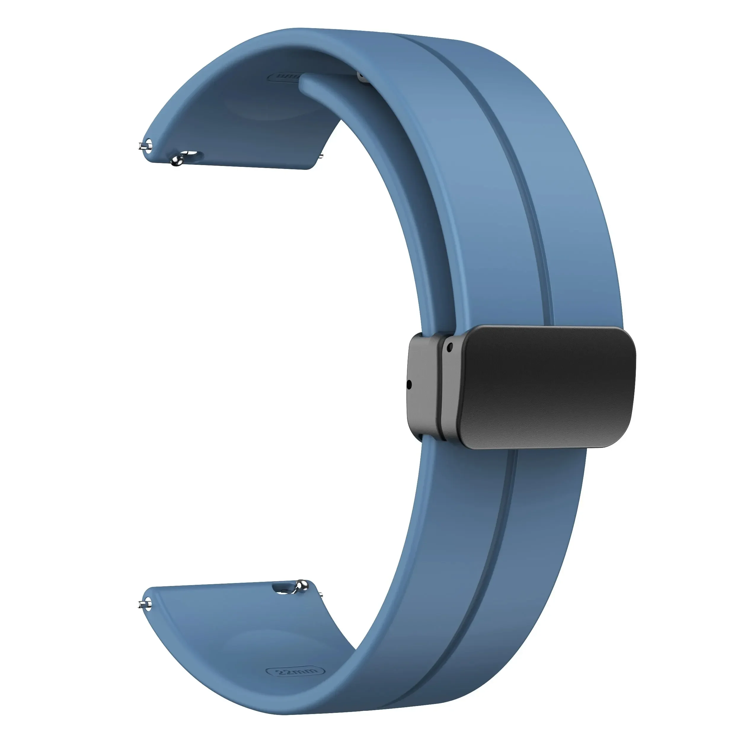 Magnetic Silicone Sport Buckle Strap - 20mm/22mm