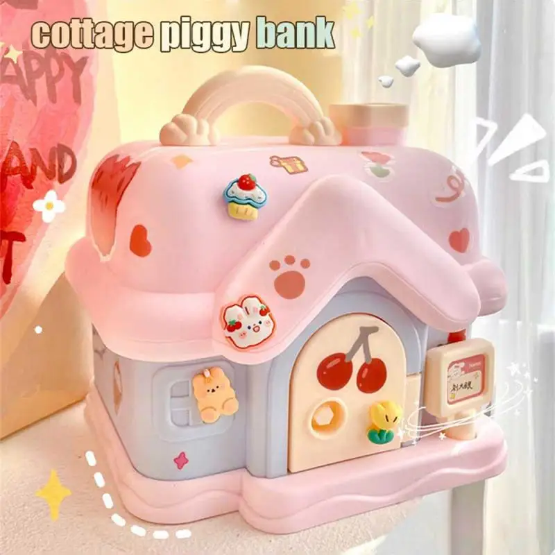 Creative Piggy Bank Consciousness Of Saving Money Cartoon Big House Savings Toys Piggy Bank Not Bad Two Colors Feel Delicate