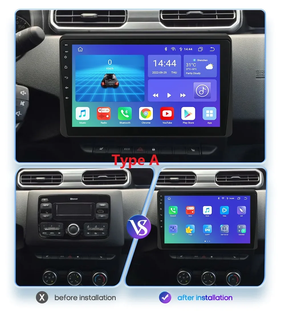 Android Car Radio For Renault Duster HM 2 II 2020-2021 Arkana 1 I 2019-2021 Multimedia stereo Navigation GPS Carplay 7862