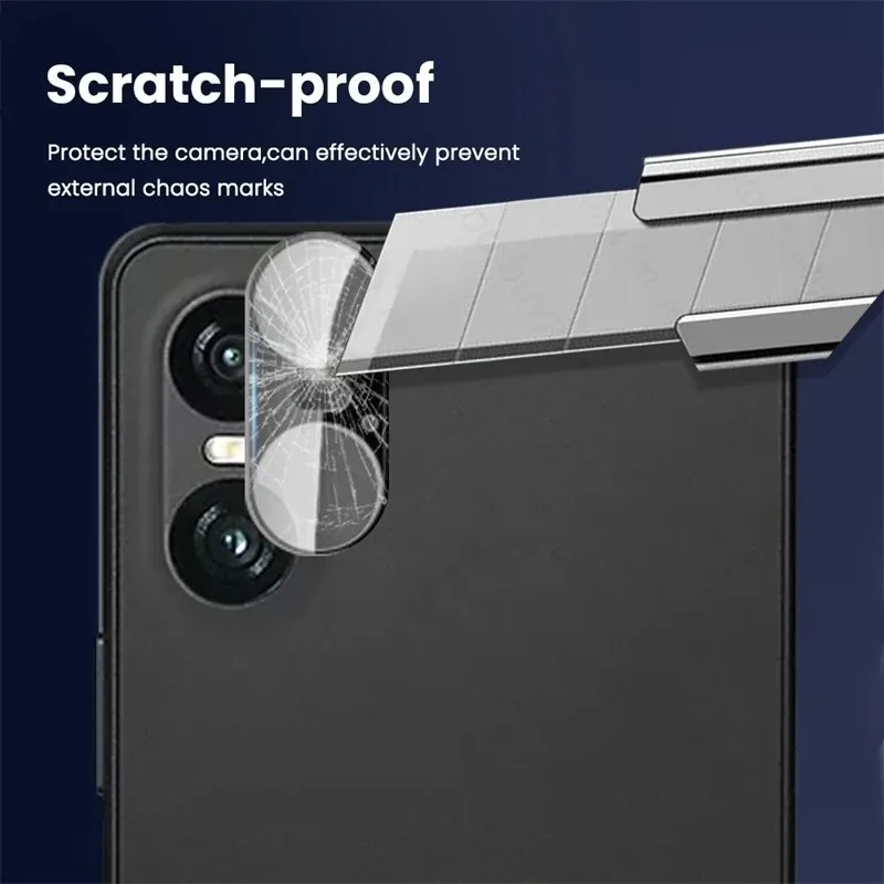 Premium Tempered Glass Full Cover Camera Lens Protector
