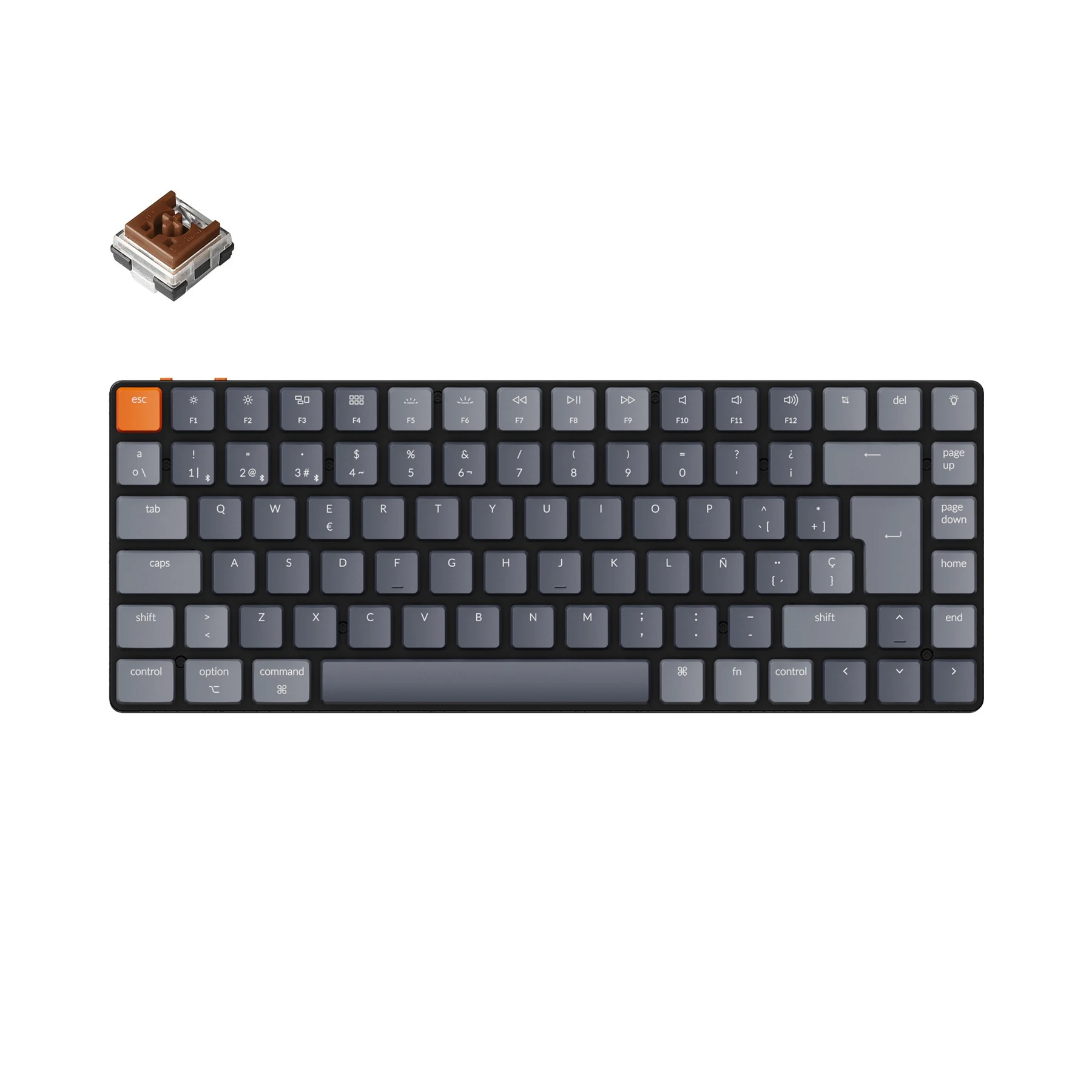 

Keychron K3 E ES-ISO ультратонкая Беспроводная Механическая Низкопрофильная оптическая клавиатура переключатель горячей замены RGB подсветка