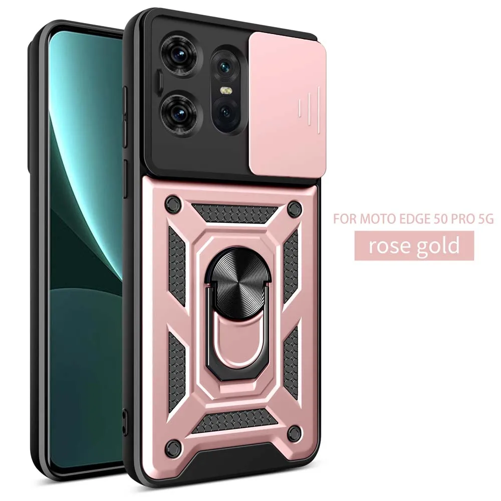 Enhanced Slide Camera Lens Protector Armor Case with Military Grade Bumpers and Ring Cover