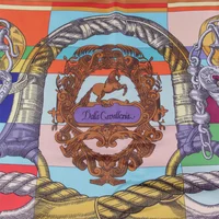 Brand Silk Scarves Horse Rope Printed Twill Silk Scarf Women Shawls Luxury Design Hijab Fashion Square Curled Scarf Neckerchief - Image 4