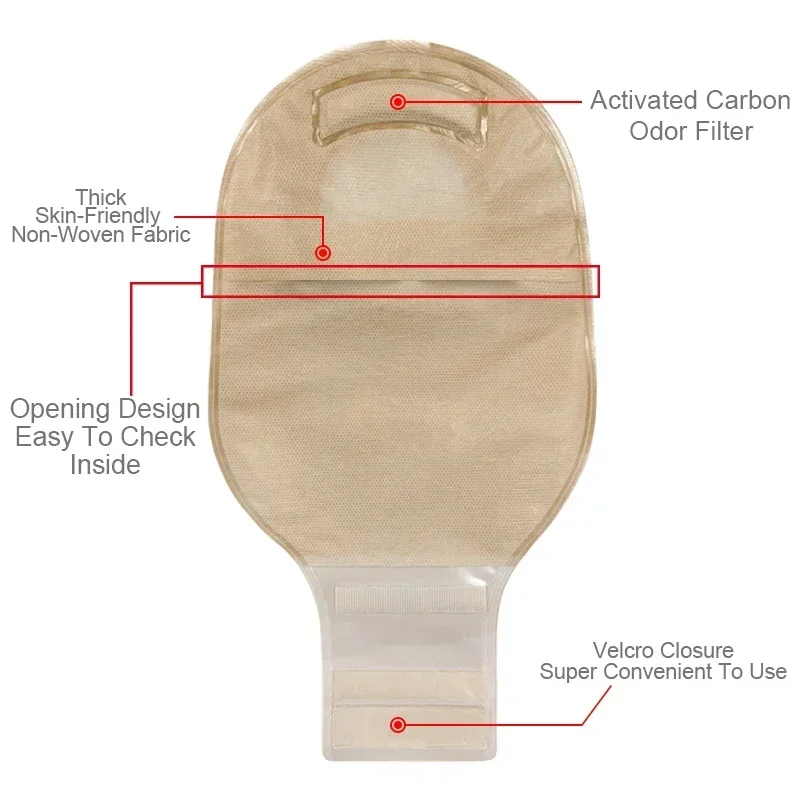 10barriers/15bags + 6barriers Ostomy Supplies Colostomy Bags Two Piece Drainable Pouches hoop look Ileostomy Stoma Care