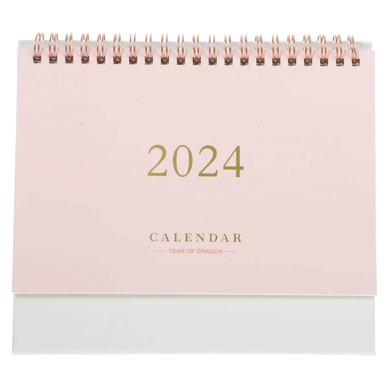 

2024 Desk Calendar Delicate Office Supplies Home Accessories Students Month Pink PorTable Decor Standing Household Daily Mini