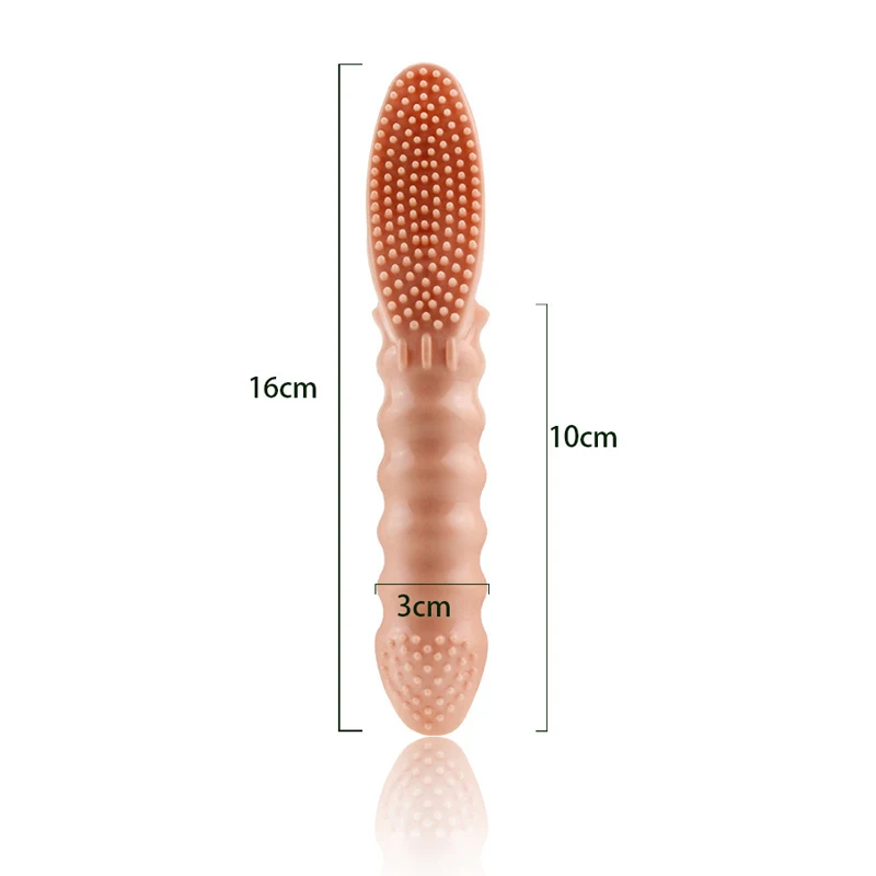 Finger Vibrators G Spot Massage Clitoris Stimulation Brush Vibrating Finger Sleeve Orgasm Masturbator Adult Sex Toys For Women images - 6