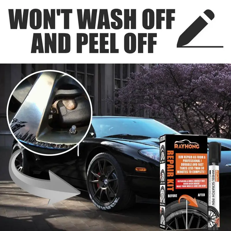 Wheel Scratch Repair Kit Car Kit Waterproof Long Lasting Quick Repairing  For Vehicles Alloy Rim Scratch Remover Auto Accessories - AliExpress