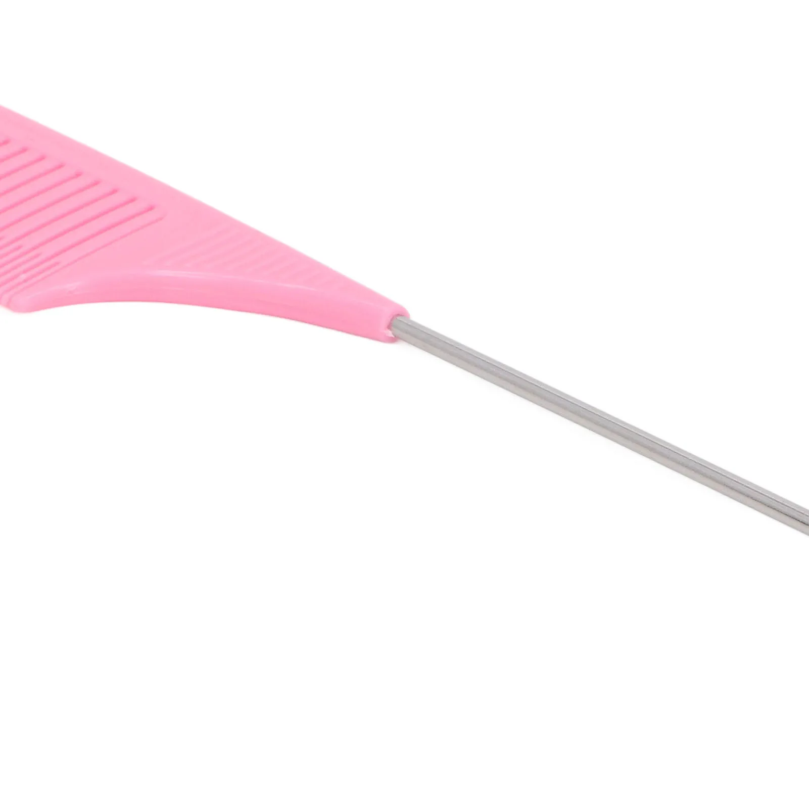 Description Picture 2 of item10pcs Rat Tail Combs Teasing Combs Ergonomic Handle Durable ABS Smoothing Alloy Pin Hair Parting Combs for Curling Styling