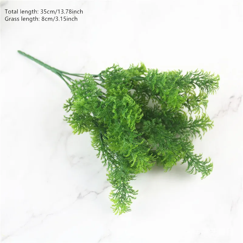 Artificial Greenery: Faux Persian Grass and Fern Decorative Accents