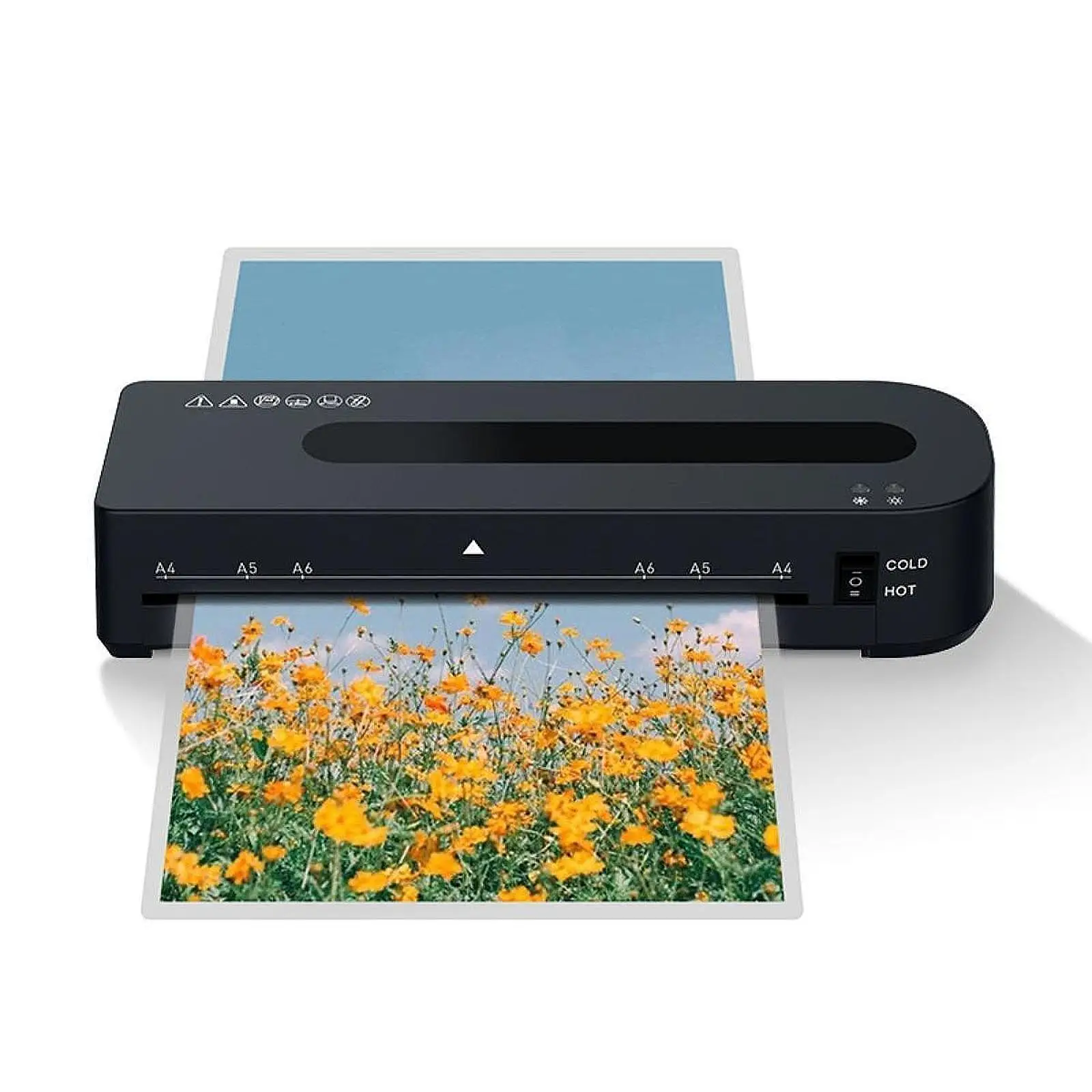 Laminating Machine with Laminating Sheets Small A4 A5 A6 Laminator for Letter Household Advertising Business Card Certificates