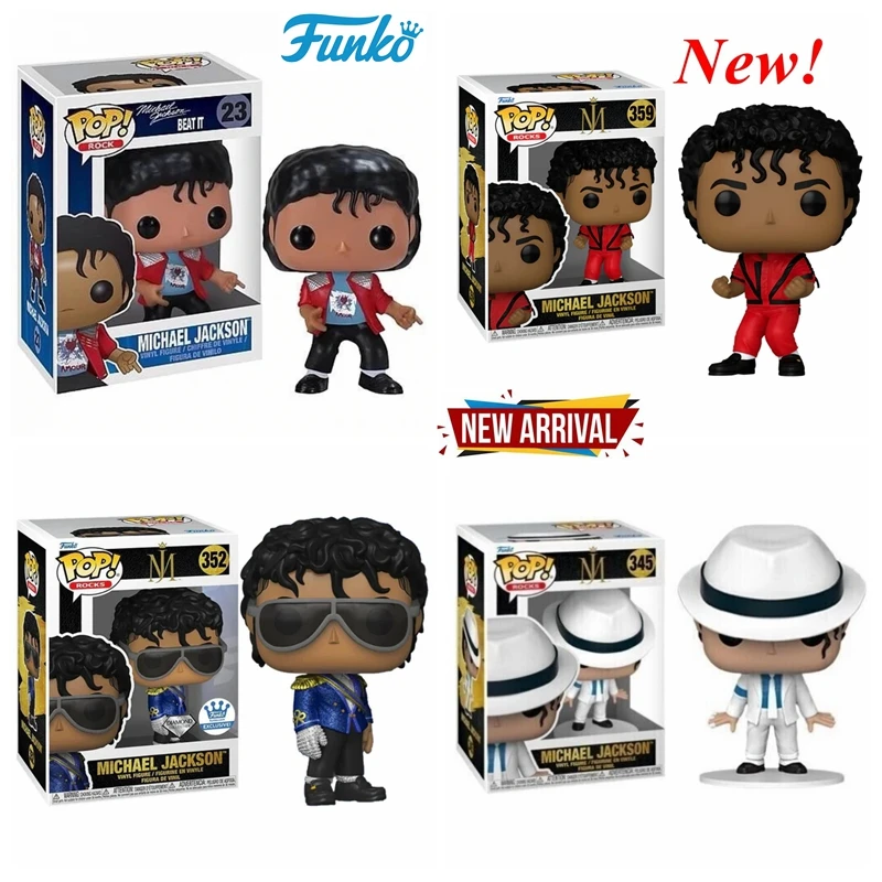 thumbnail image 2 of FUNKO POP ROCKS Michael Jackson #24 #345 Michael Jackson #352 #359 Figuras de vinilo Juguetes Colección de muñecas Modelos para NIÑOS Regalos, 2 of 5