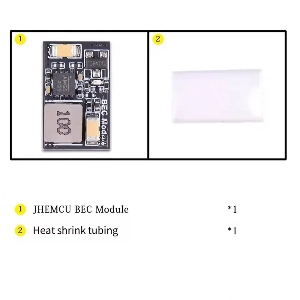 JHEMCU Module COB 5V/10V/12V pour LED Drone FPV - Interrupteur Commande
