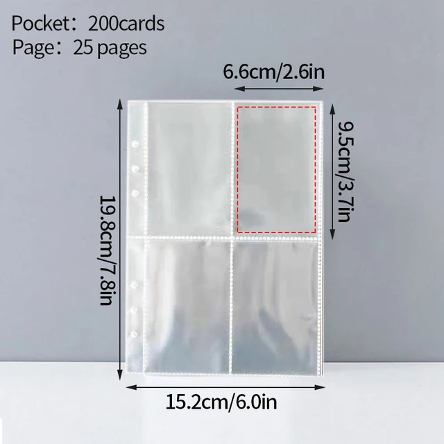 Classeur de carte Photo A5, Page intérieure multi-poches, pochettes de cartes Photo Kpop, Album Photo, Page idole, cartes Photo, protecteur, livre de collecte 6