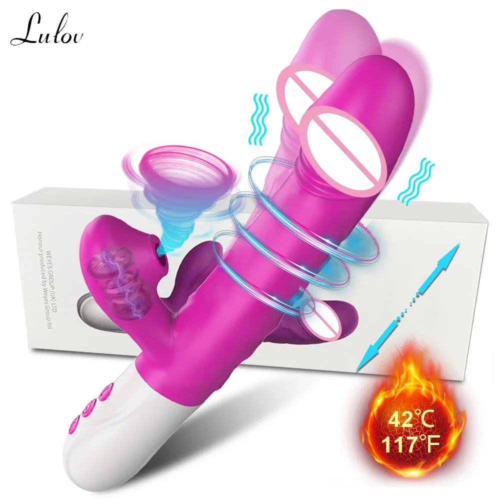 

Sucking Dildo Thrusting Vibrator with Female Masturbation Clit Sucker Clitoris Vacuum Stimulator Adult Goods Sex Toys for Women