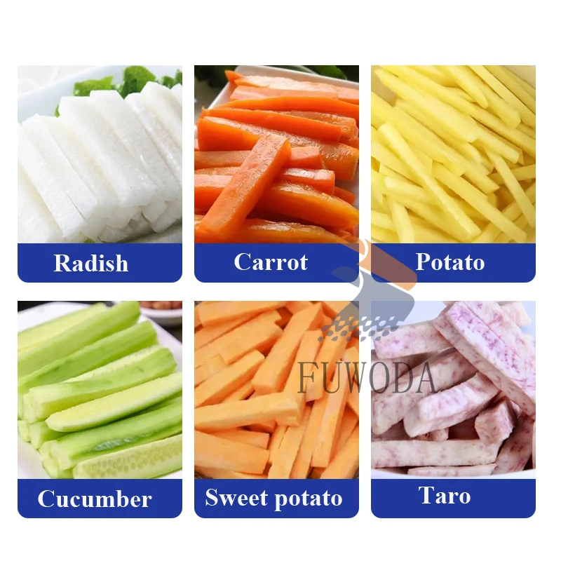 Electric Fries Cutter Potato CHIPS Carrot Slicer Stainless Steel Vegetable  Fruit Shredding Machine - AliExpress