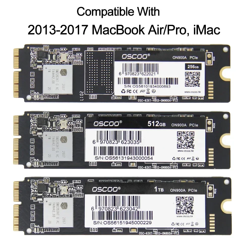 Compatibile Macbook Air Hard Drive A1466 A1465 A1502 A1398 Macbook Ssd Oscoo Nvme Pcie 3.0 Ssd 512Gb 1Tb Solid State Drive