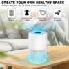 Air Purifier for Bedroom Home Portable Air Purifiers Air Cleaner with HEPA Filter /3 Speed/5 Timing,for Remove Dust,Pollen,Smoke 2