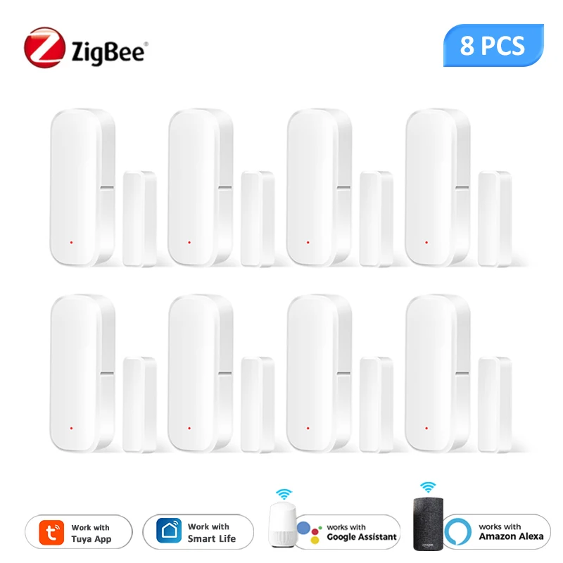 Tuya ZigBee Smart Door Sensor Door Open Closed Detectors Smart Home