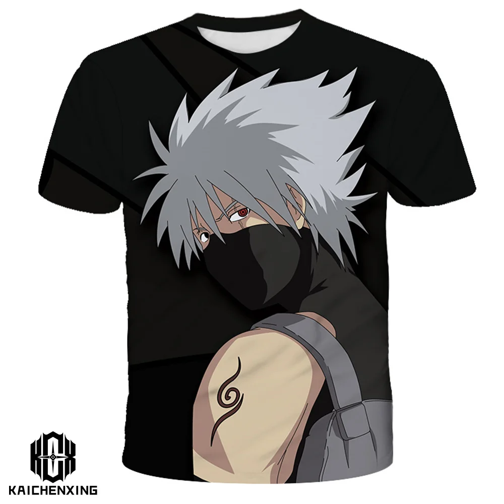 

3-14 Years Naruto Print Baby Boys T Shirt Summer New Children Kids Boy's Short Sleeve Cartoon Clothes Teen Tops Tees Streetwear