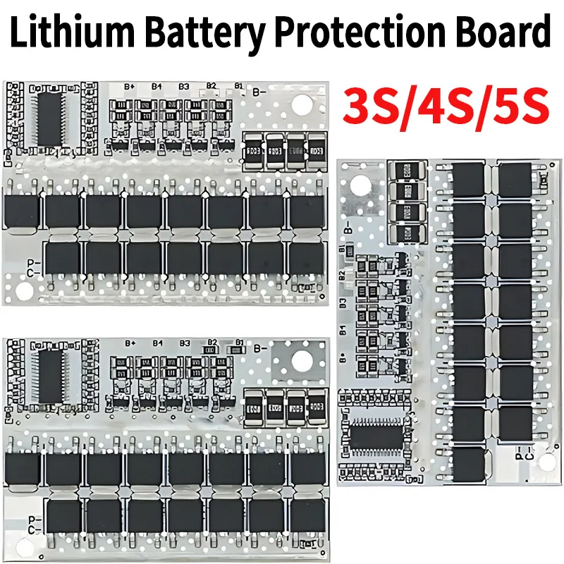 5S 4S 3S BMS 100A 21 в 18 в 16,8 в 18650 Защитная печатная плата для тройной литий-ионной, литий-полимерной батареи, баланс зарядки