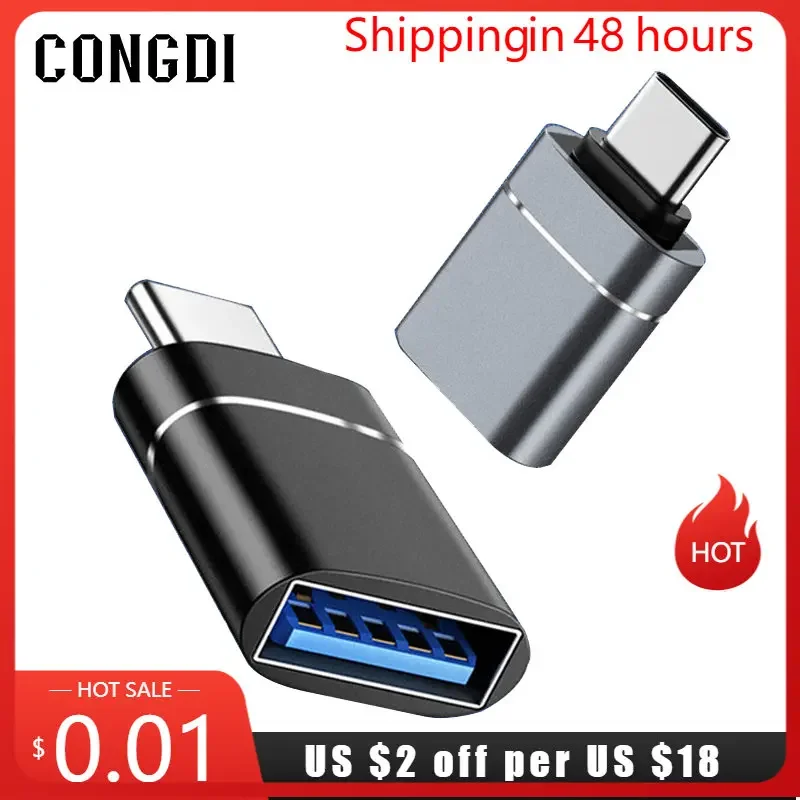 Переходник с Type C на USB 3,0 OTG USB C «папа» на USB «Мама», конвертер для Macbook Air Pro Samsung S21 Xiaomi Huawei C мыши OTG Plug