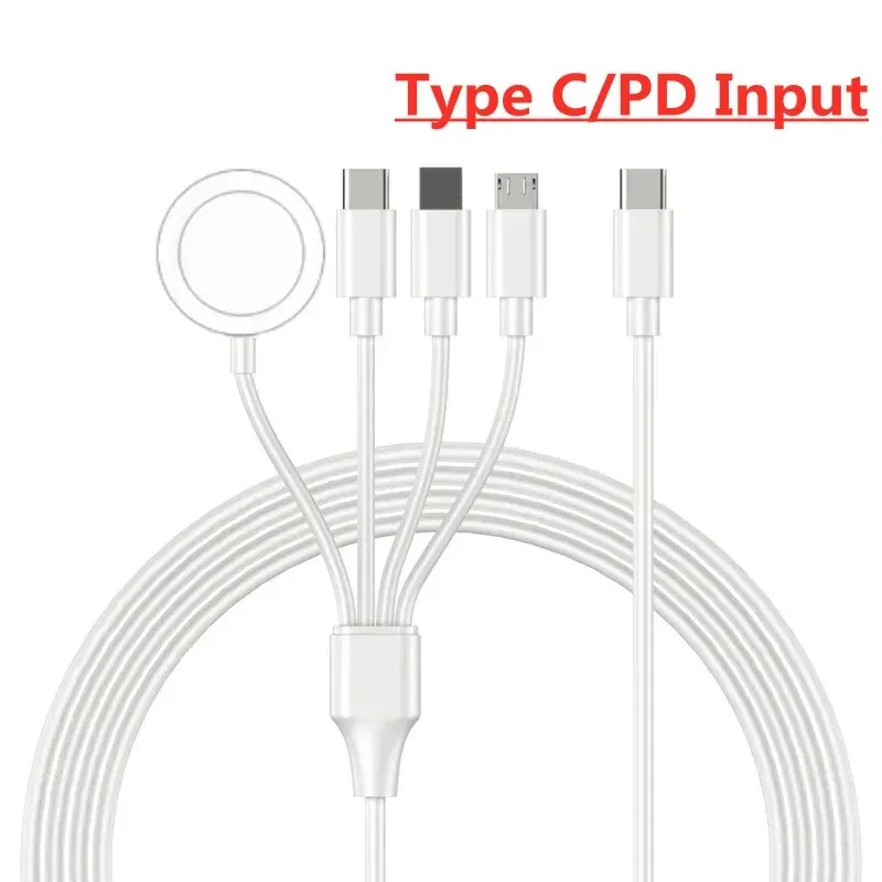Watch Charger 4 In 1 USB Type C PD for IPhone Android Fast Watch Magnetic Wireless for Apple Watch IWatch 1-9 Ultra SE