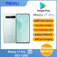 Meizu 17 Pro 5G Mobile Phone Snapdragon 865 Octa Core Android 10.0 6.6" 2340X1080 90hz 64.0MP 30W Super Charger used phone 1