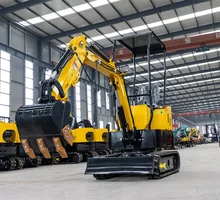  Factory Price Mini Micro Excavator Garden Farm Smallest Digger With Diesel Engine 1Ton 0.8Ton For Spain Best Sale 