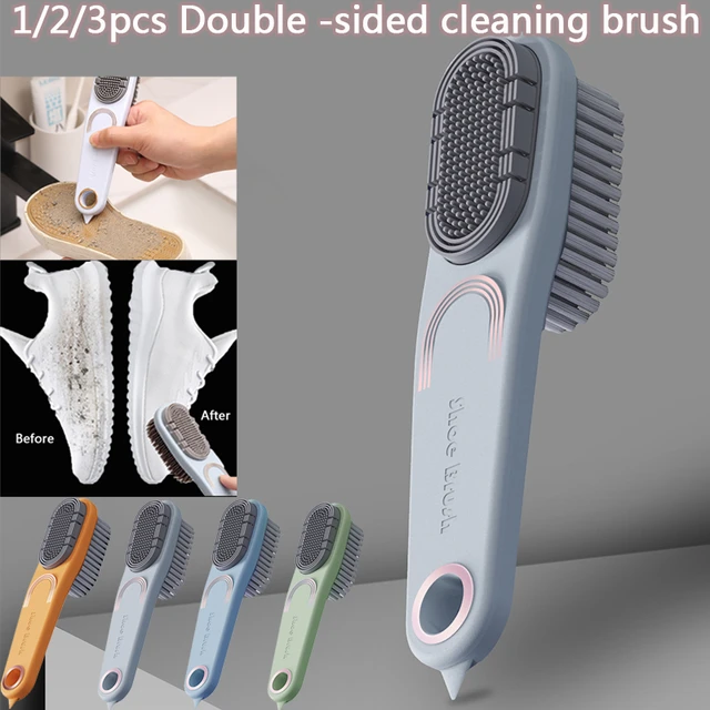 Soft Double-sided Plastic Laundry Scrub Brush